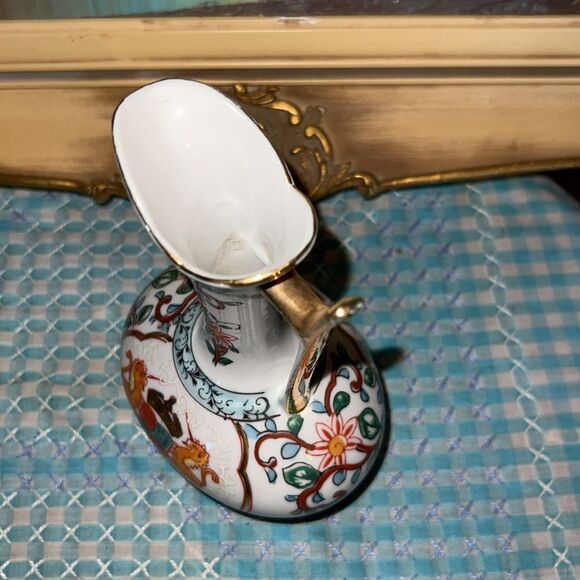 Vintage Hand Painted Lenwile Ardalt Fine China Pitcher Vase Made in Japan - Picture 5 of 7